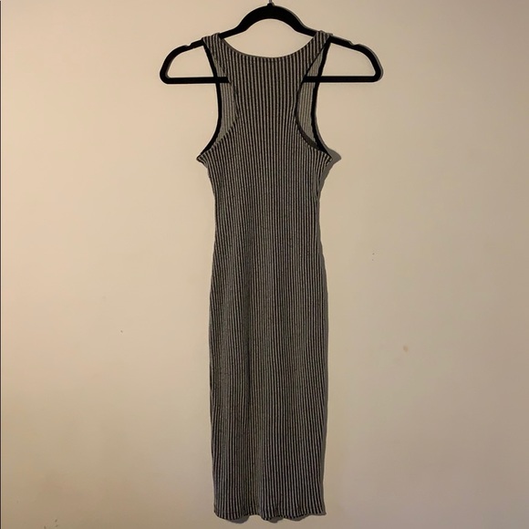 A+ Ellen Form-fitting Striped Ribbed dress - Picture 2 of 3